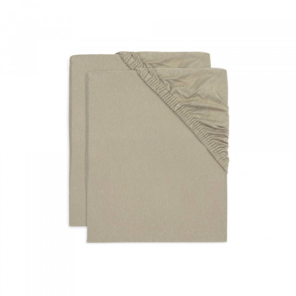 Drap housse en coton 60 x 120 cm white Jollein