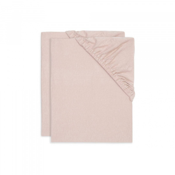 Lot de 2 draps housses jersey 40/50 x 80/90 cm olive Jollein