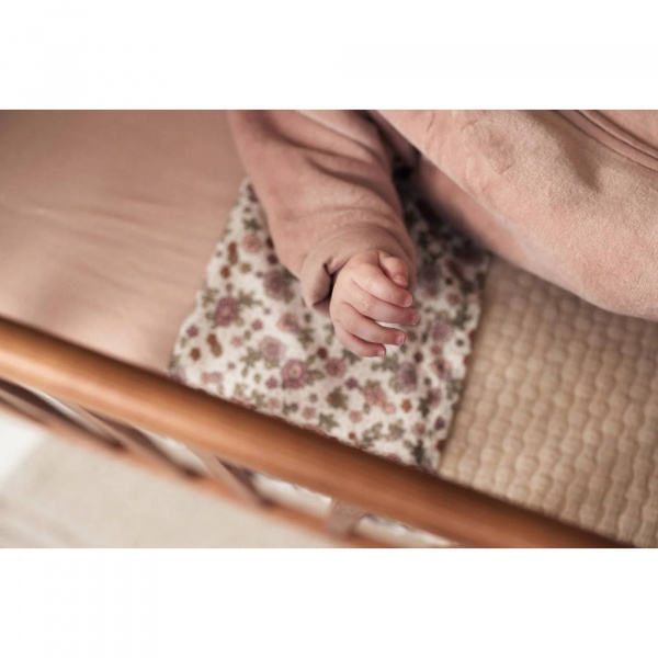 Lot de 2 draps housses jersey 40/50 x 80/90 cm olive Jollein