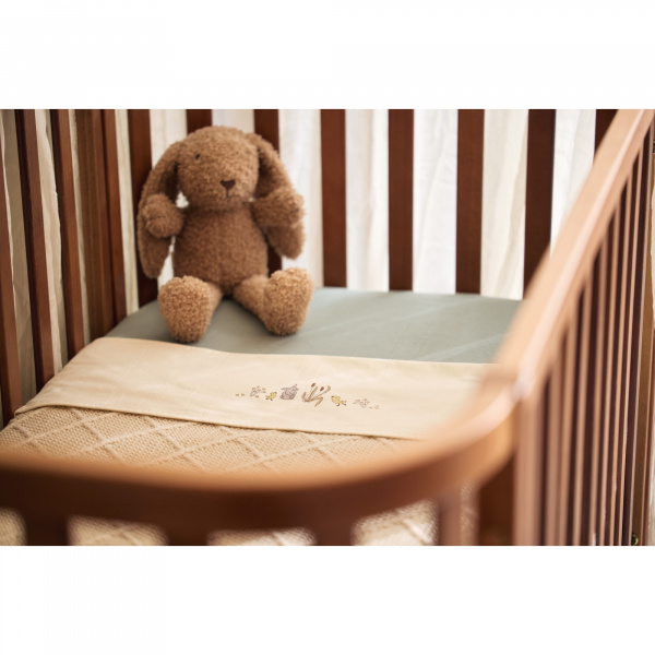 Drap housse 60x120 cm jersey milky coffee Jollein