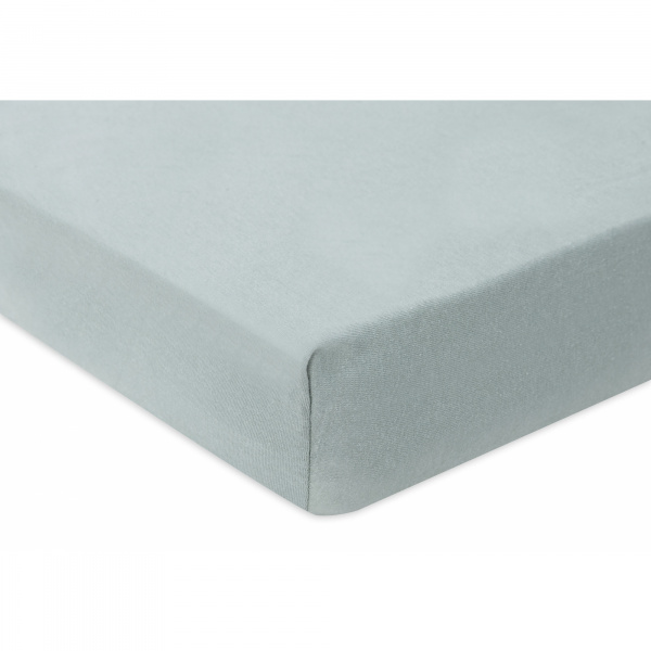 Drap housse 70x140 cm jersey sea green Jollein