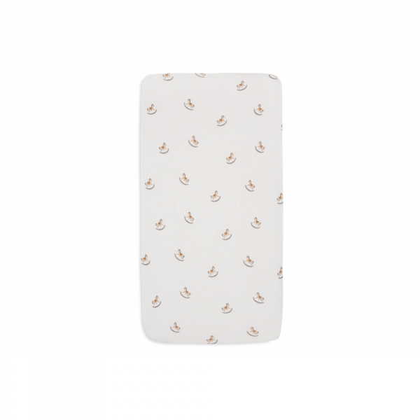 Drap housse en coton 60 x 120 cm white Jollein