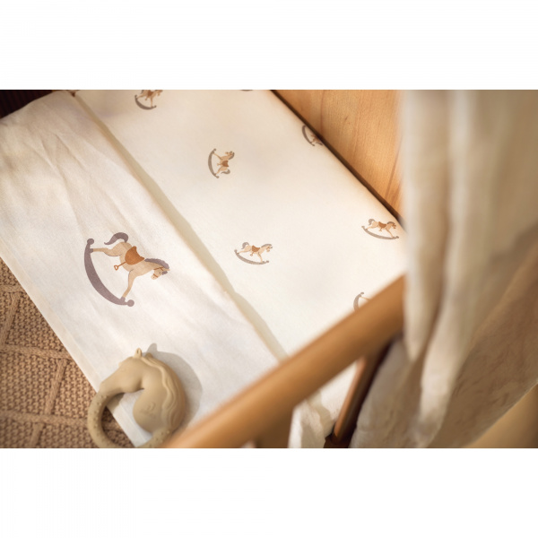 Drap housse 70x140 cm jersey twig olive Jollein