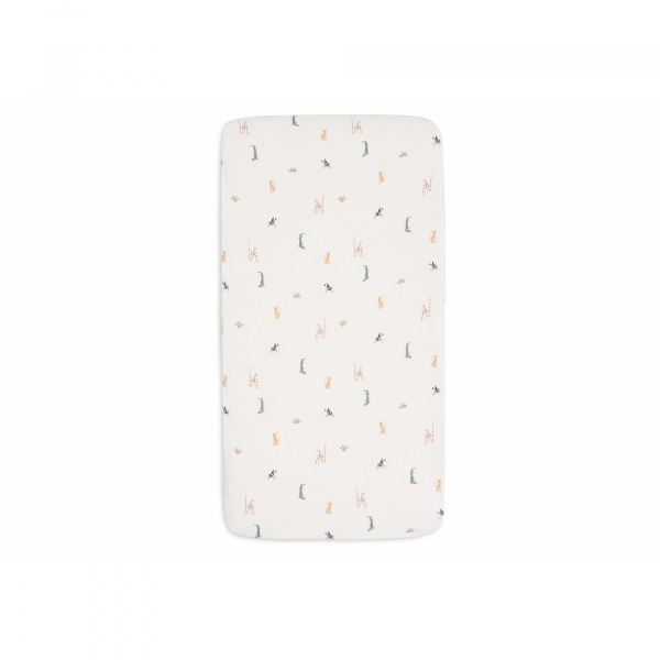 Drap housse 70x140 cm jersey twig olive Jollein