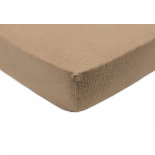 Lot de 2 draps housses 70 x 140 cm jersey sea green et biscuit Jollein