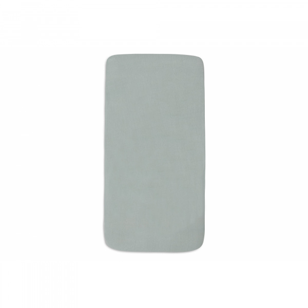 Lot de 2 draps housses 70 x 140 cm jersey sea green et biscuit Jollein