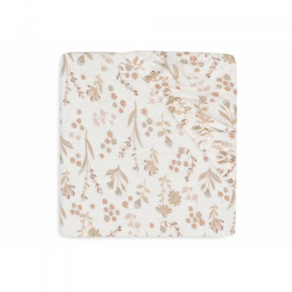 Drap housse en coton 60 x 120 cm white Jollein