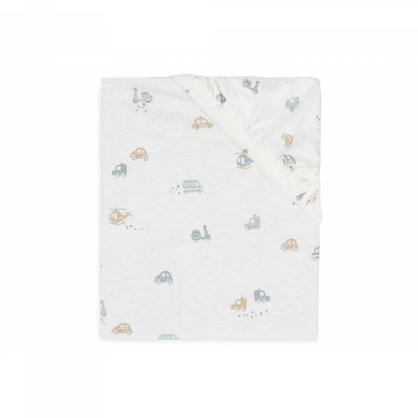 Drap housse berceau 40x80 cm jersey animals olive Jollein