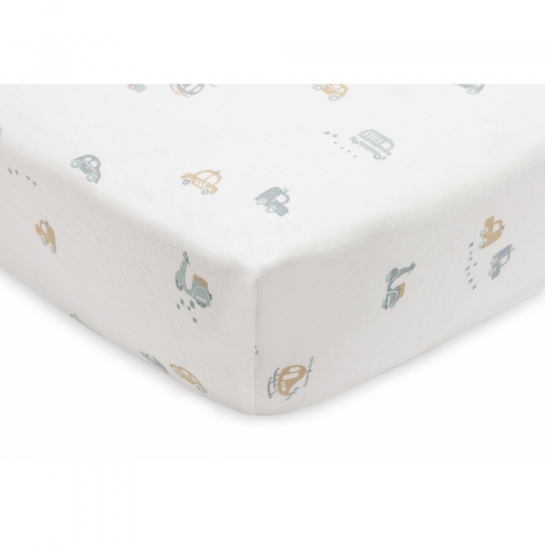 Drap housse en coton 60 x 120 cm white Jollein