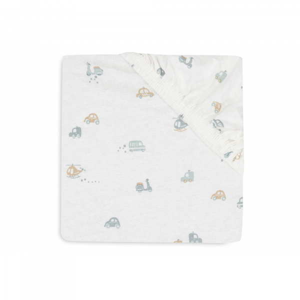 Drap housse 70x140 cm jersey twig olive Jollein