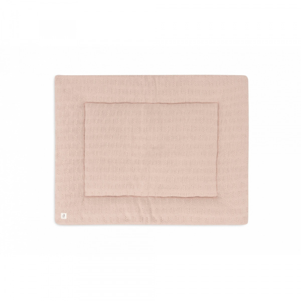 Tapis de parc 75x95cm grain knit wild rose Jollein
