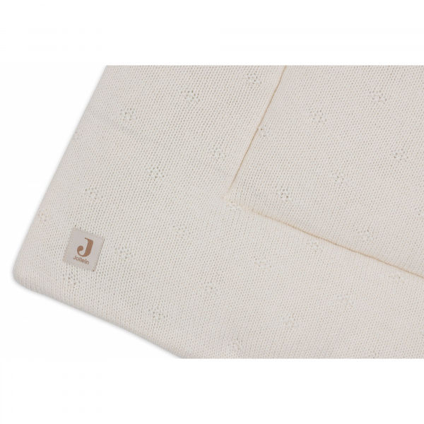 Tapis de parc 75x95 cm cosy knit ivoire Jollein