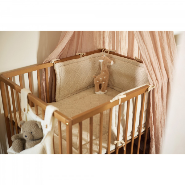 Tapis de parc 75x95 cm check knit oatmeal Jollein