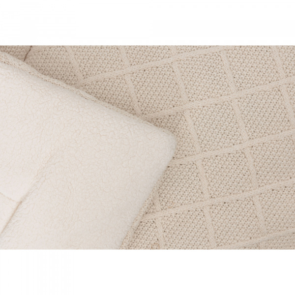 Tapis de parc 75x95 cm check knit oatmeal Jollein