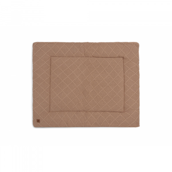 Tapis de parc 75x95 cm check knit biscuit Jollein