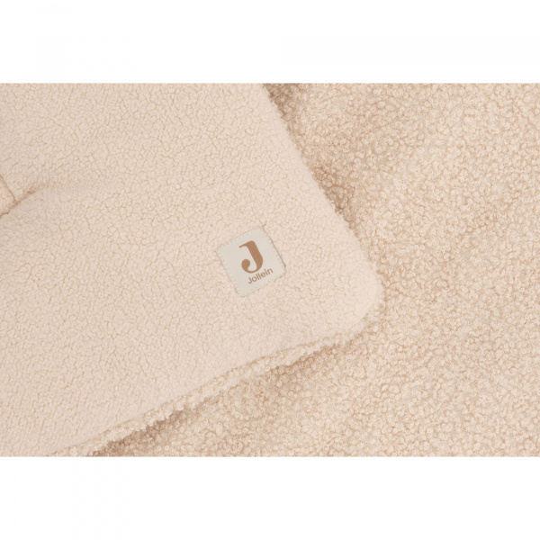 Tapis de parc 100 x 100 cm bouclette naturel Jollein