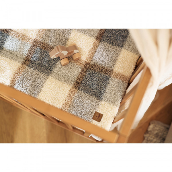 Tapis de parc 75x95 cm bouclette carreaux Jollein