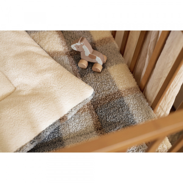 Tapis de parc 75x95 cm bouclette carreaux Jollein