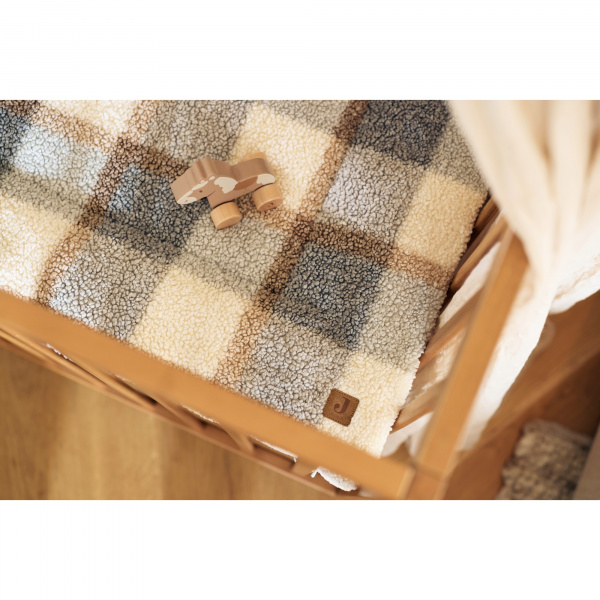 Tapis de parc 100 x 100 cm bouclette carreaux Jollein