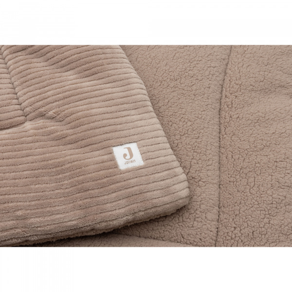 Tapis de parc bébé 75 x 95 cm cloudy rib milky coffee Jollein