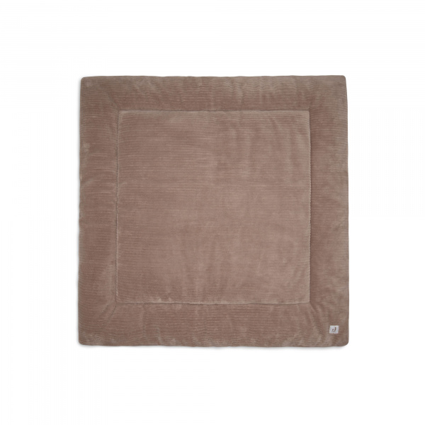Tapis de parc bébé 100 x 100 cm cloudy rib milky coffee Jollein