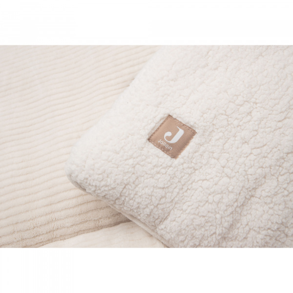 Tapis de parc bébé 100 x 100 cm cloudy rib oatmeal Jollein