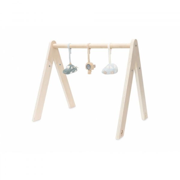 Arche d'éveil en bois avec 3 peluches on the go Jollein