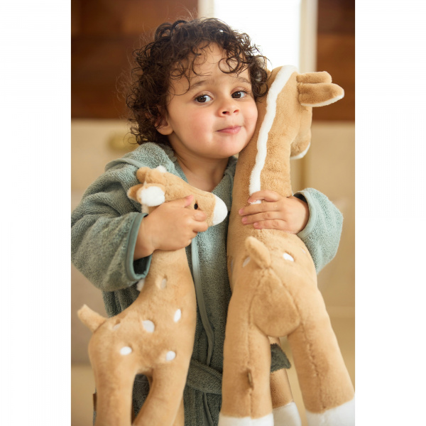 Peluche jungle jambo girafe biscuit 34 cm Jollein