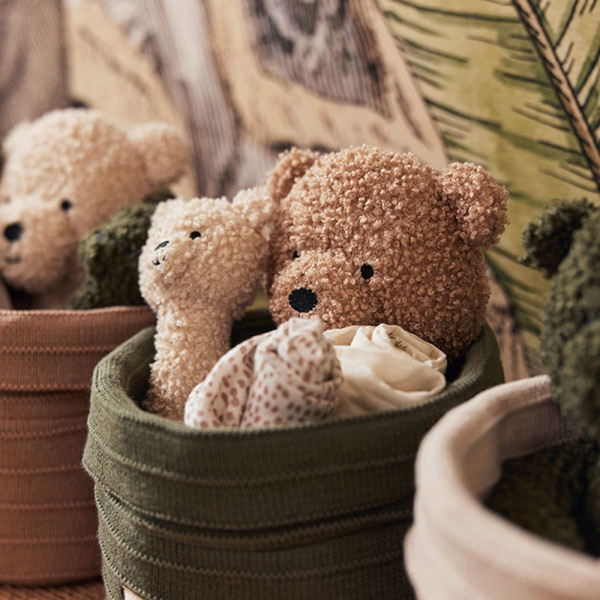 Hochet ours bouclette teddy bear biscuit Jollein