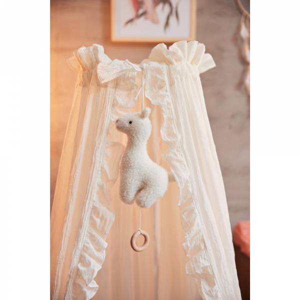 Peluche musicale lama off white Jollein