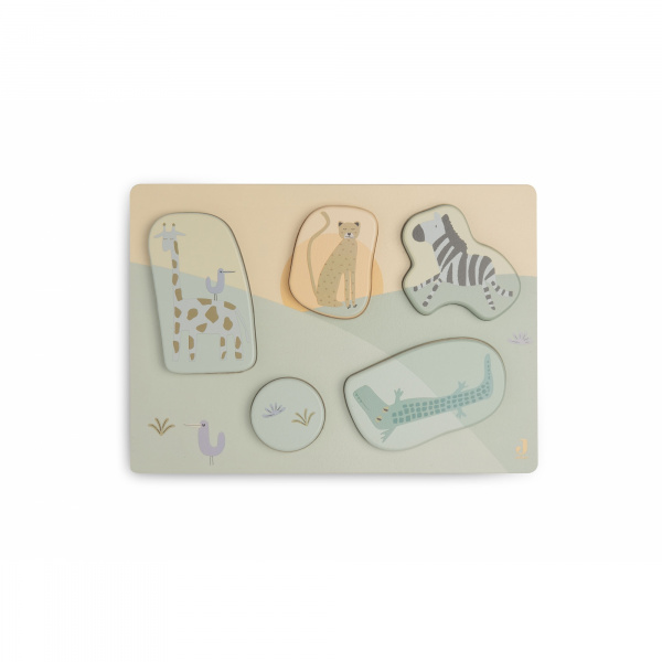 Puzzle en bois jungle jambo Jollein