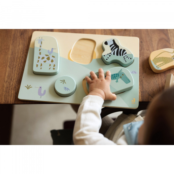 Puzzle en bois jungle jambo Jollein