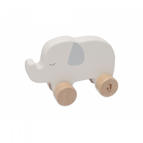 Jouet en bois à roulettes éléphant Jollein