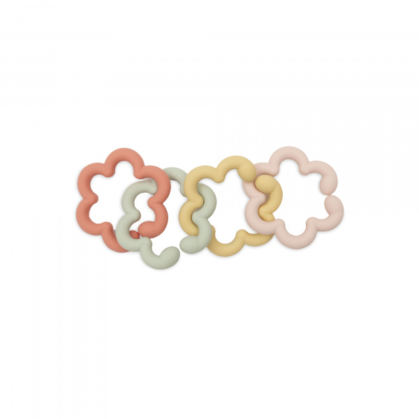 Anneaux de dentition silicone bébé flowers Jollein