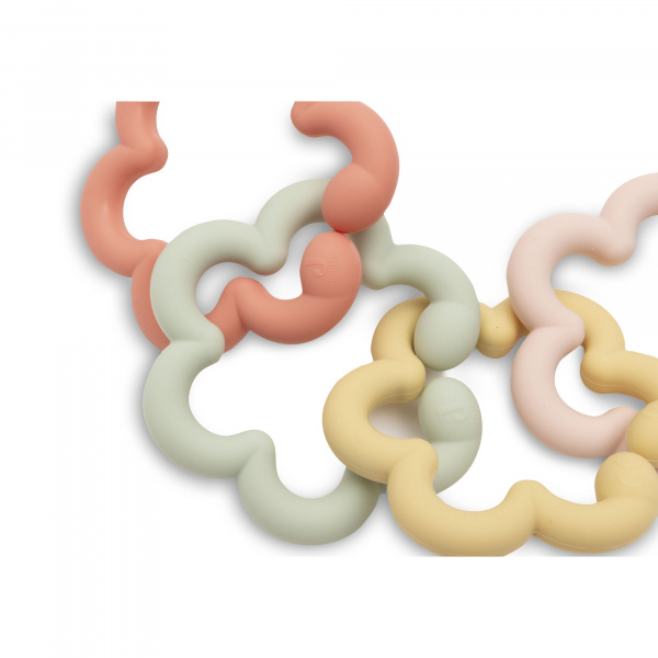Anneaux de dentition silicone bébé flowers Jollein