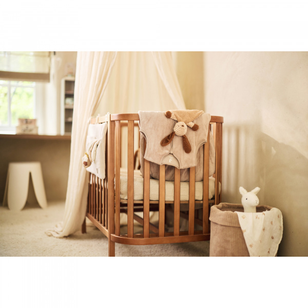 Panier de rangement 35 x 30 cm cloudy rib milky coffee Jollein