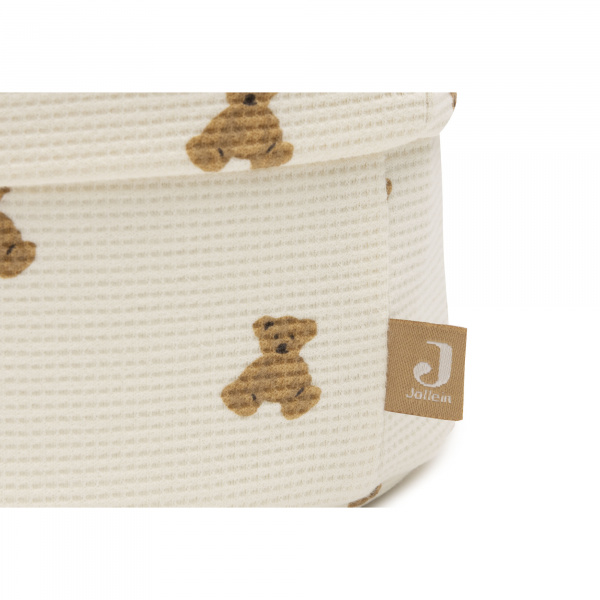 Panier de rangement little waffle mini teddy bear Jollein