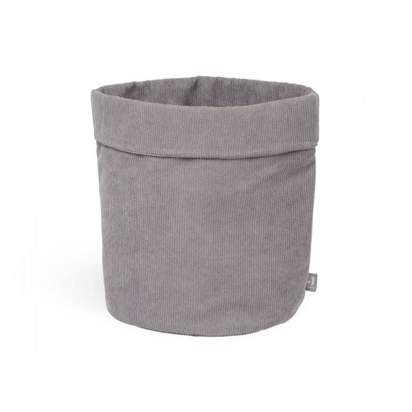 Panier de rangement corduroy storm grey Jollein
