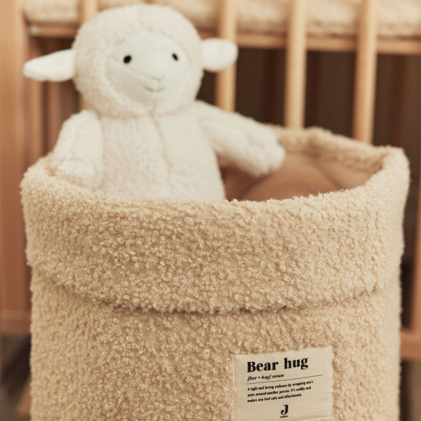 Panier de rangement 35x30 cm bouclette naturel Jollein