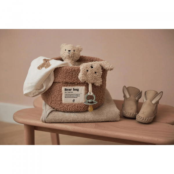 Panier de rangement 14x18 cm bouclette biscuit Jollein