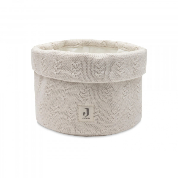 Panier de rangement pure knit oatmeal Jollein