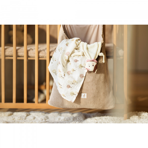 Sac de rangement cloudy rib milky coffee Jollein