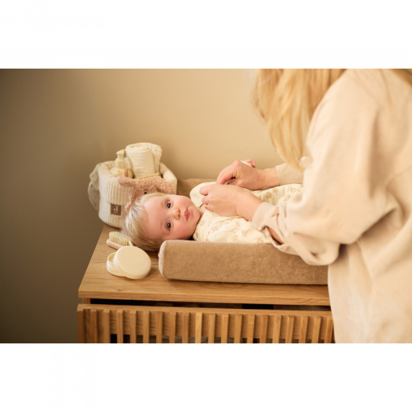 Panier de rangement 14 x 18 cm cloudy rib oatmeal Jollein