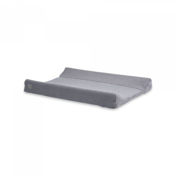 Housse matelas à langer 50x70 cm bliss knit storm grey Jollein