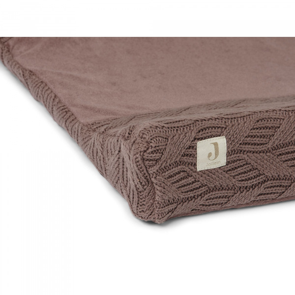 Housse matelas à langer 50x70 cm spring knit chestnut Jollein