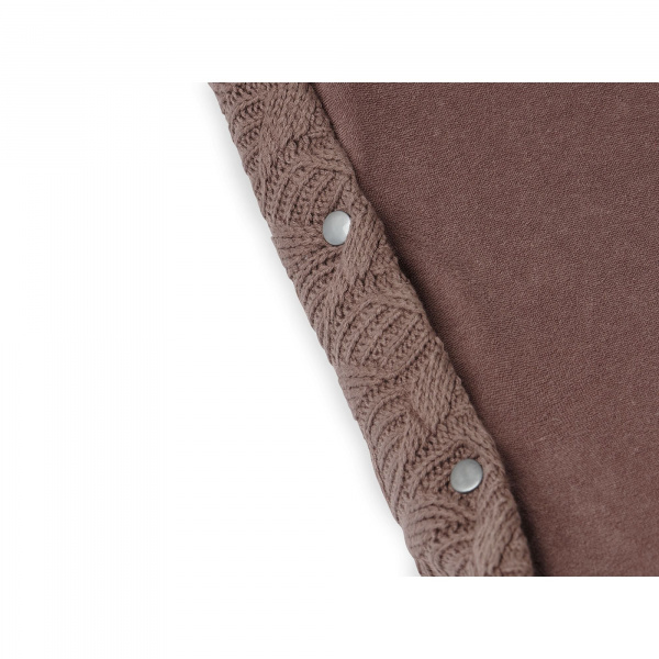 Housse matelas à langer 50x70 cm spring knit chestnut Jollein