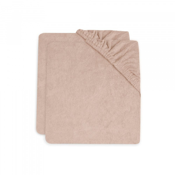 Lot de 2 housses matelas à langer éponge 75 x 85 cm wild rose Jollein