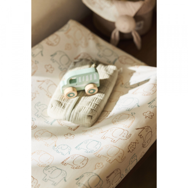 Housse matelas à langer 50 x 70 cm jersey jungle jambo Jollein