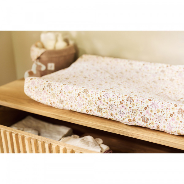 Housse matelas à langer 50 x 70 cm jersey flower fairies Jollein