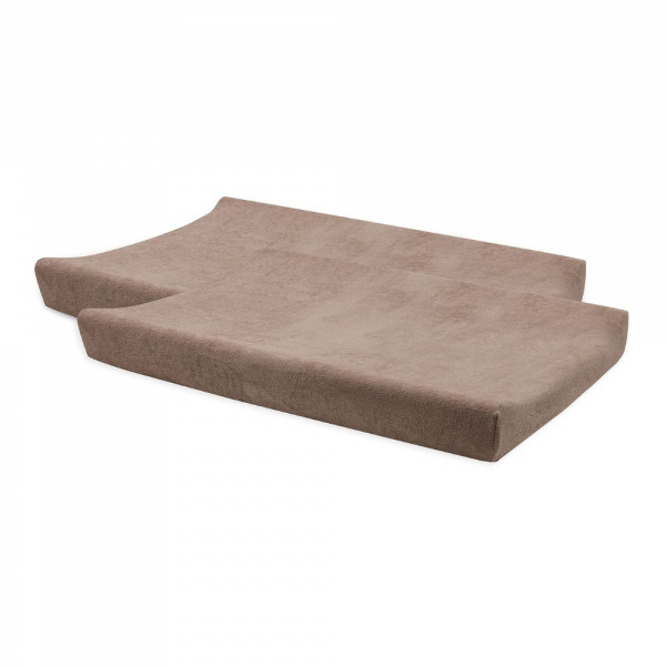 Lot de 2 housses matelas à langer éponge 50 x 70 cm milky coffee Jollein